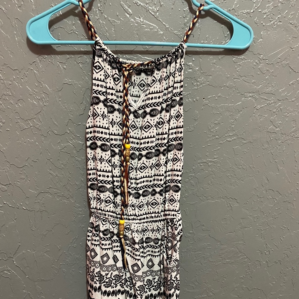 Black and white romper